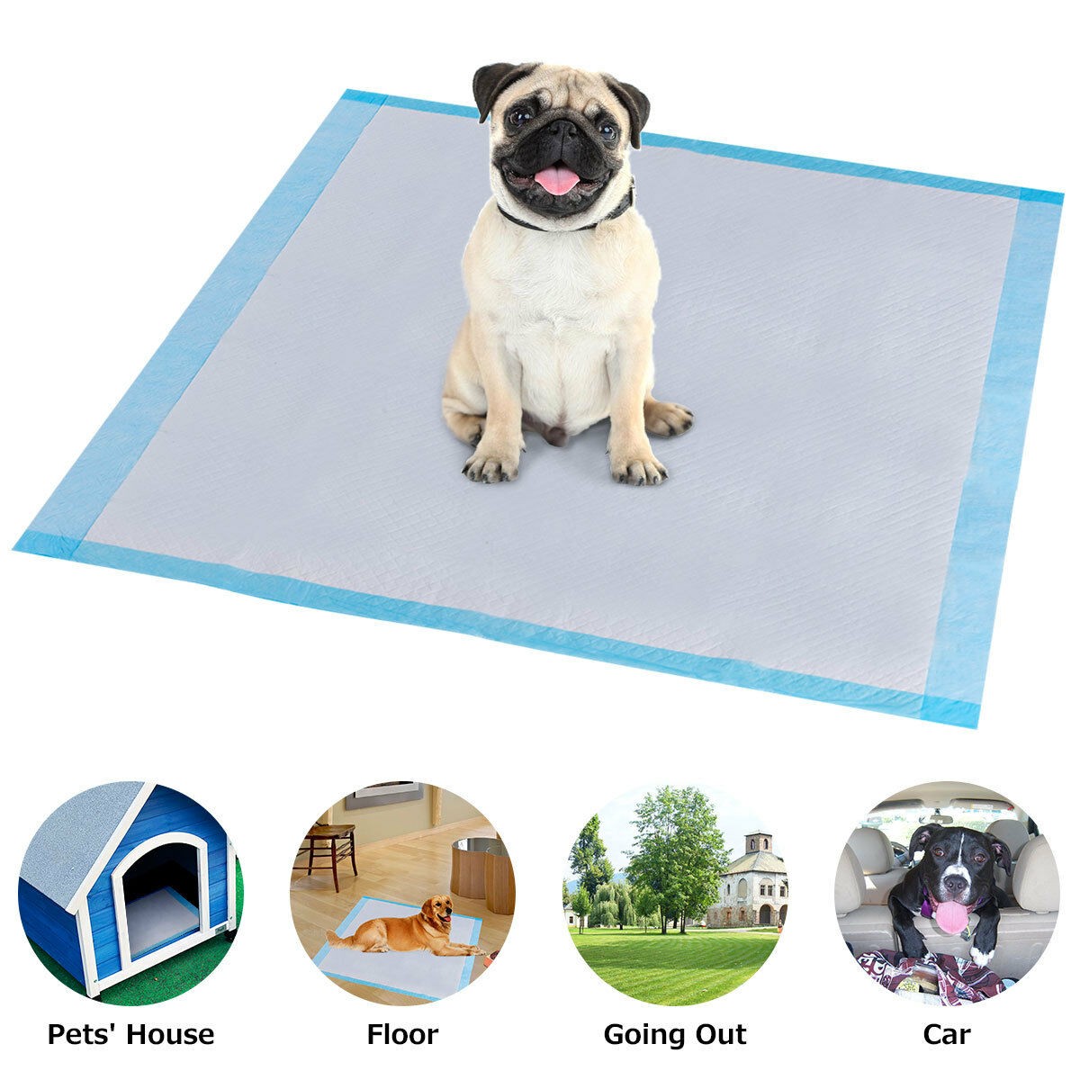 150 PCS 30″ x 30″ Puppy Pet Pads Dog Cat Wee Pee Piddle Pad training underpads