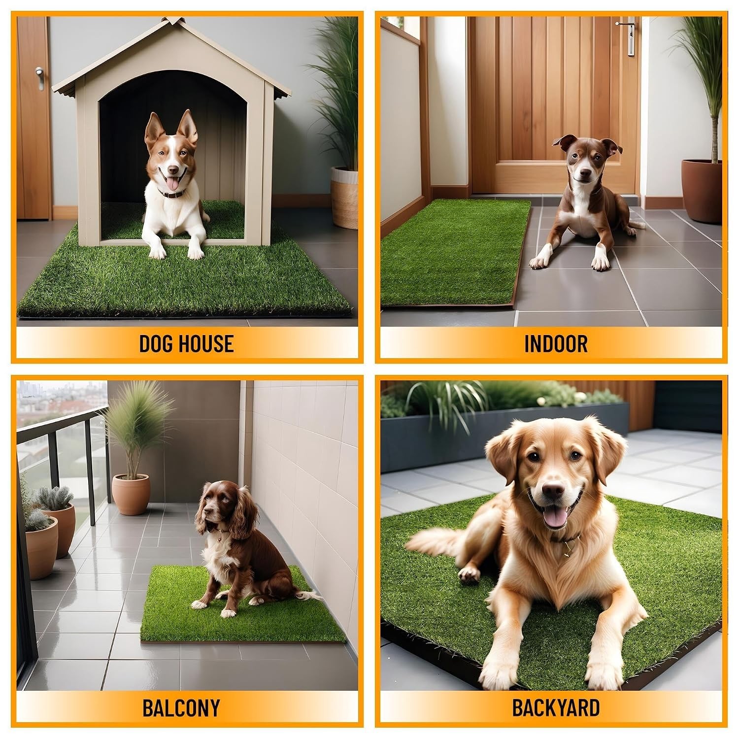 Convenient 15″ x 30″ Puppy Potty Training Grass Pad – Easy Clean Solution