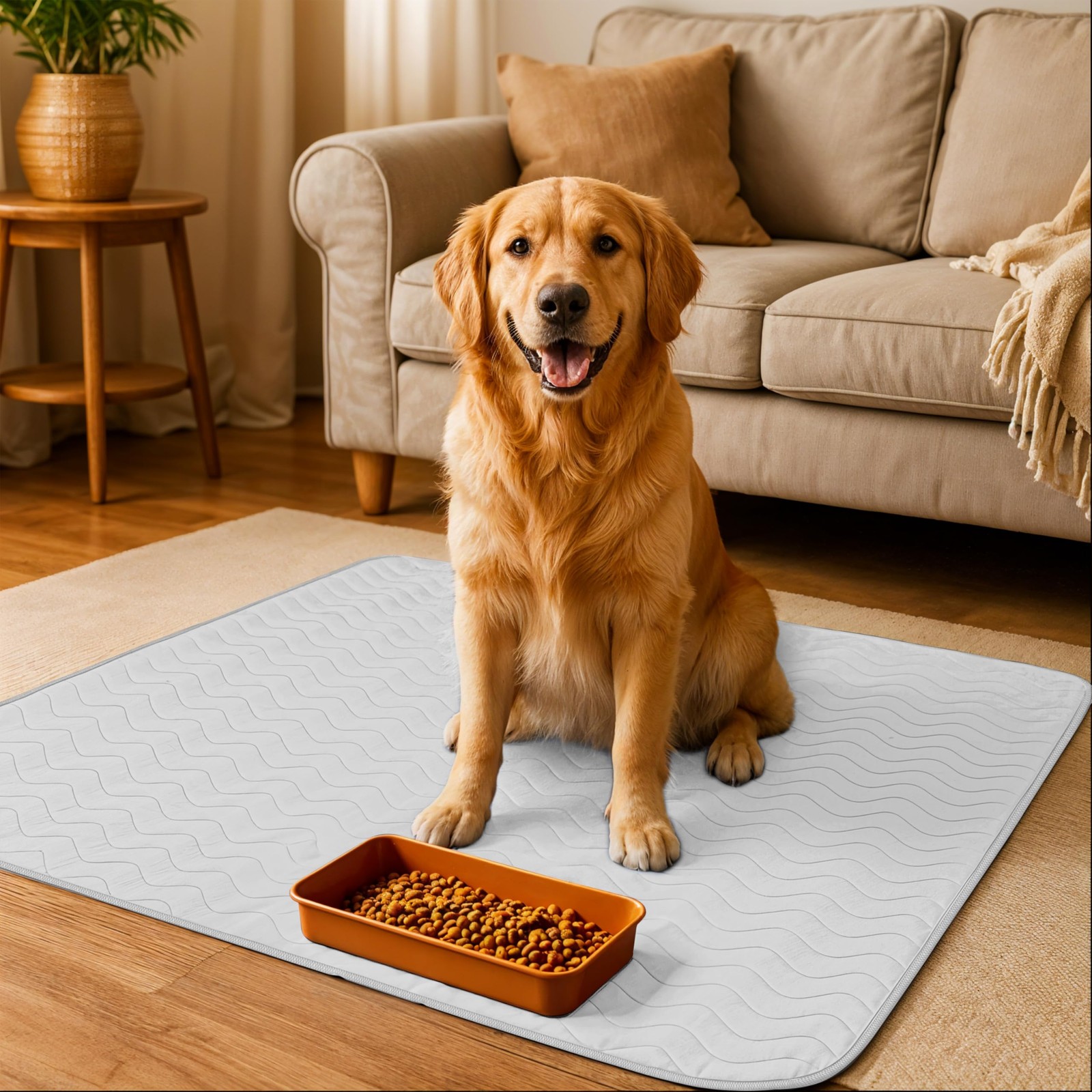 Washable Pee Pads for Dogs 34″ x 52″ (Pack of 4), Waterproof Incontinence Bed…