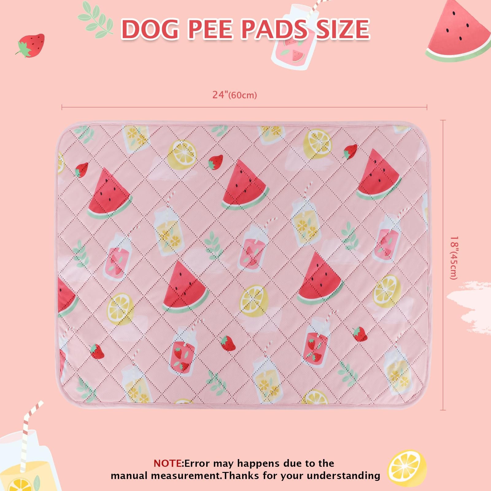 Washable Pee Pads for Dogs, 2 Pack Reusable Leakproof Puppy Wee Wee, Non-Slip…