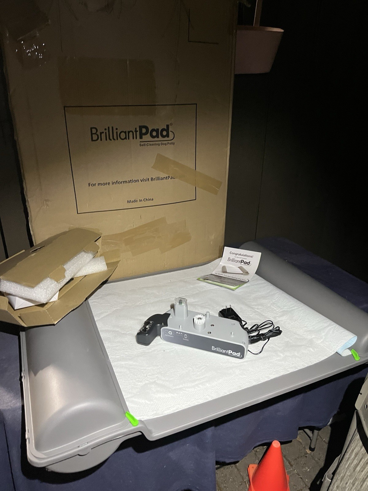 BrilliantPad Smart DPA200 Automatic Self-Cleaning Indoor Dog Potty with WiFi