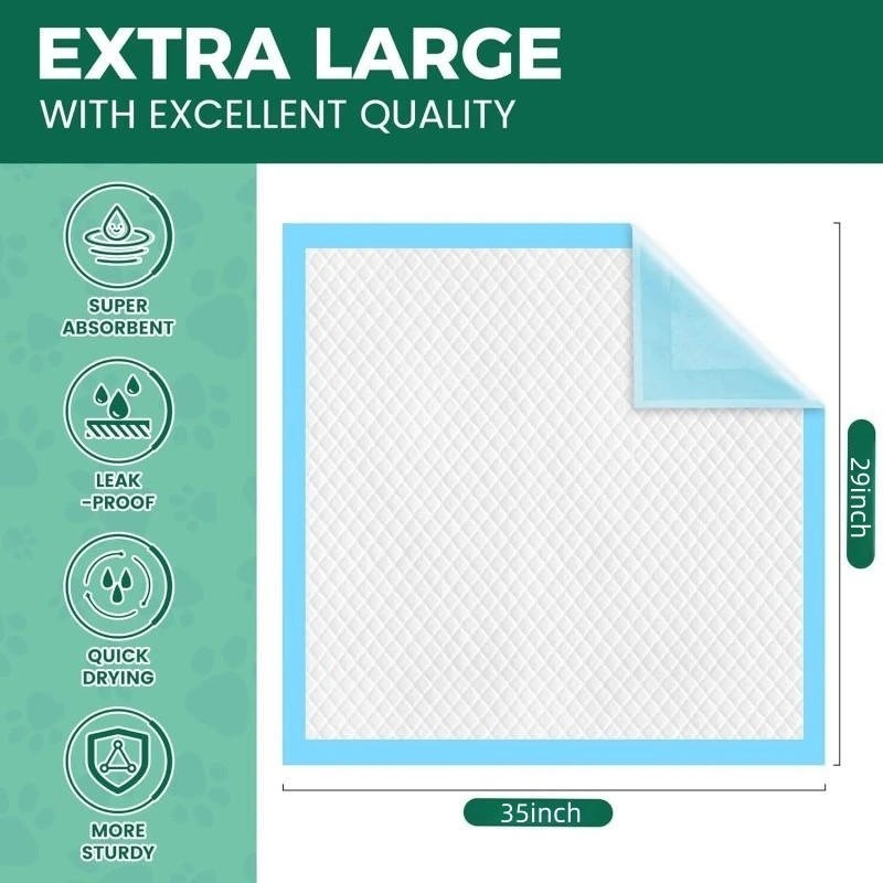 Super Absorbent Leak-Proof Quick-Dry Disposable Pet Potty Training Pads for Dogs