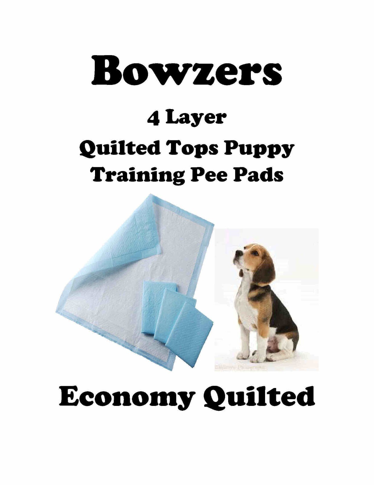 300ct Quilted Puppy Pads Large 23×36″ 4-Layer with Quilted Tops Puppy Pads