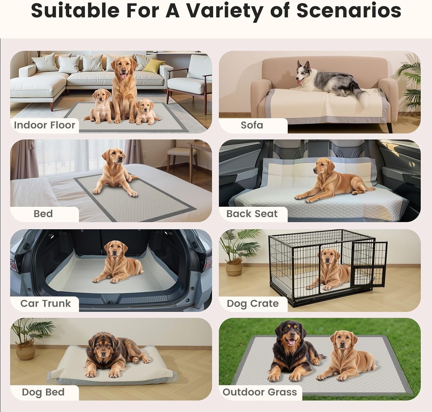 Gardner Pet 5XL Puppy Pads Extra Large, 37″x54″ Super Absorbent & Leak-Proof Dog