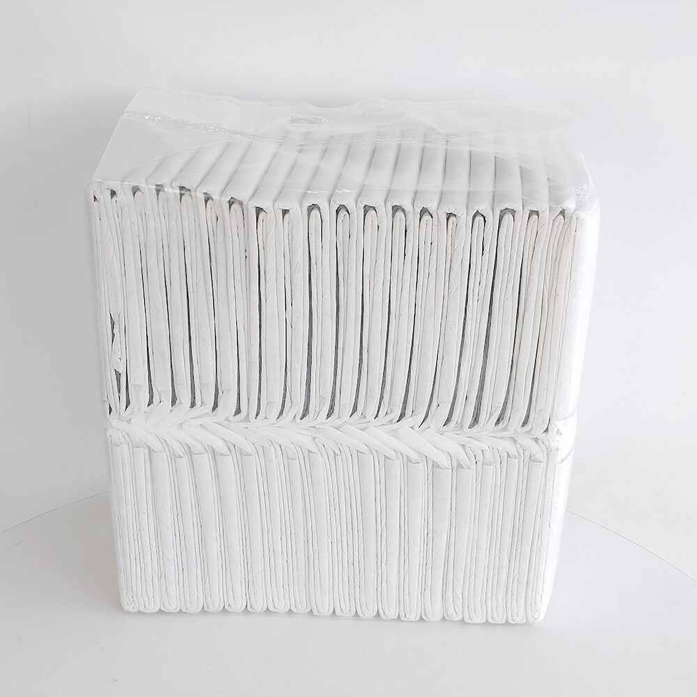50 Pieces 5 Layers High Quality Dog Pee Pads with Sticker Leak-Proof Quick-Dry