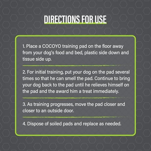 COCOYO Charcoal Dog Training Pads 100 Count 22×22 Leak Proof Odor Control Gray