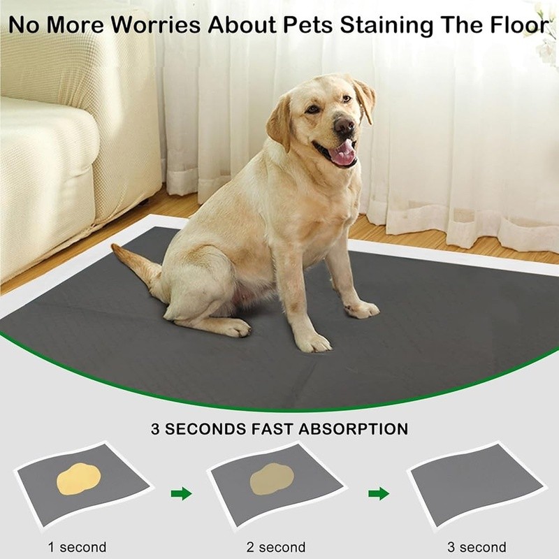 Extra Thick Dog Training Pads Super Absorbent Charcoal Odor Control 25 Count New