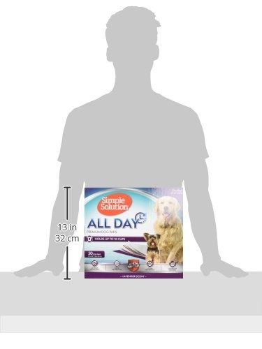 Simple Solution All Day Dog Pads, Disposable Puppy 50 ct, Lavender Scent