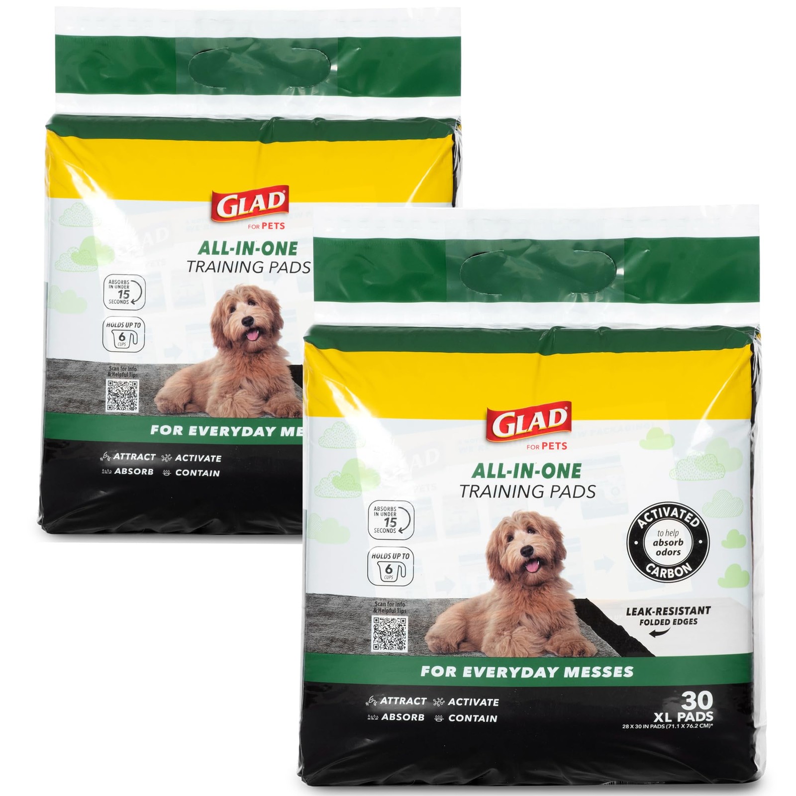 Glad for Pets Extra Large Charcoal Training Pads Dogs X-Large,