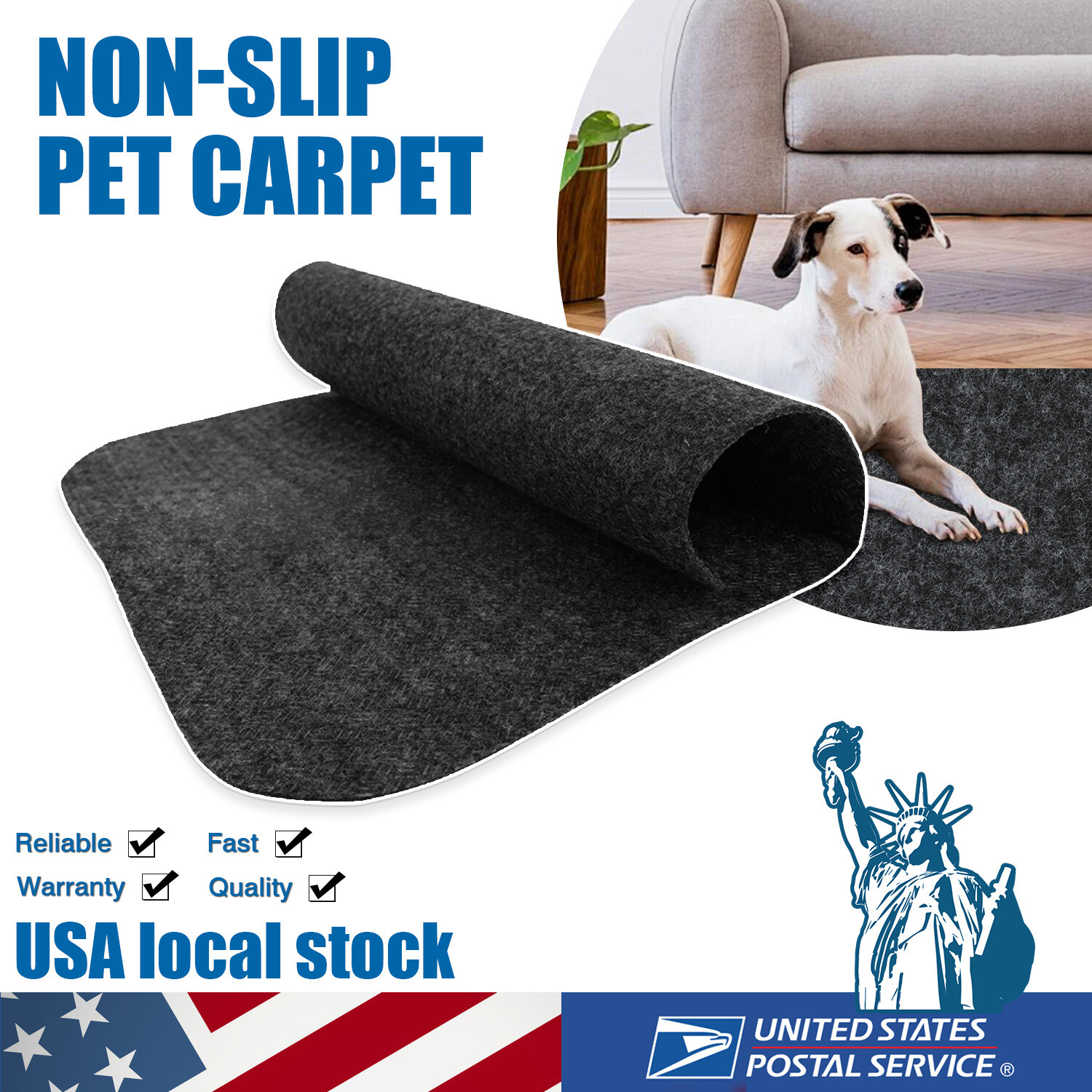 0.1inch Thick Pet Training Pads Non Slip For Dog Puppy Protect Sofa Wood Floor