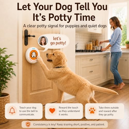 Recordable Dog Doorbell – Train Your Dog with Your Own Voice, Puppy Potty 1 pc