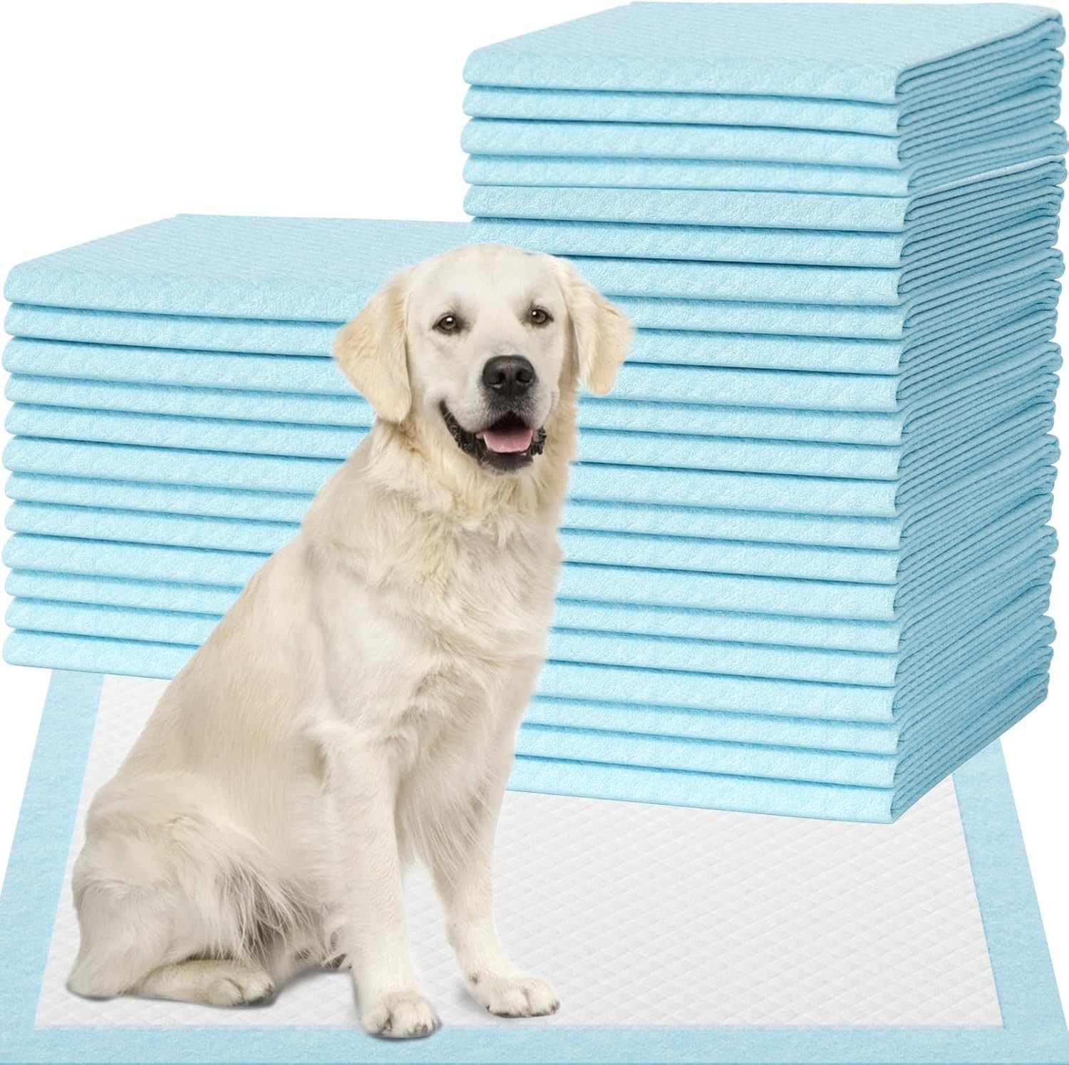 7 Layer Dog Pads 30×28 Inch, 30 Count – Super Dog Pee Pads Extra Large, Tear-…