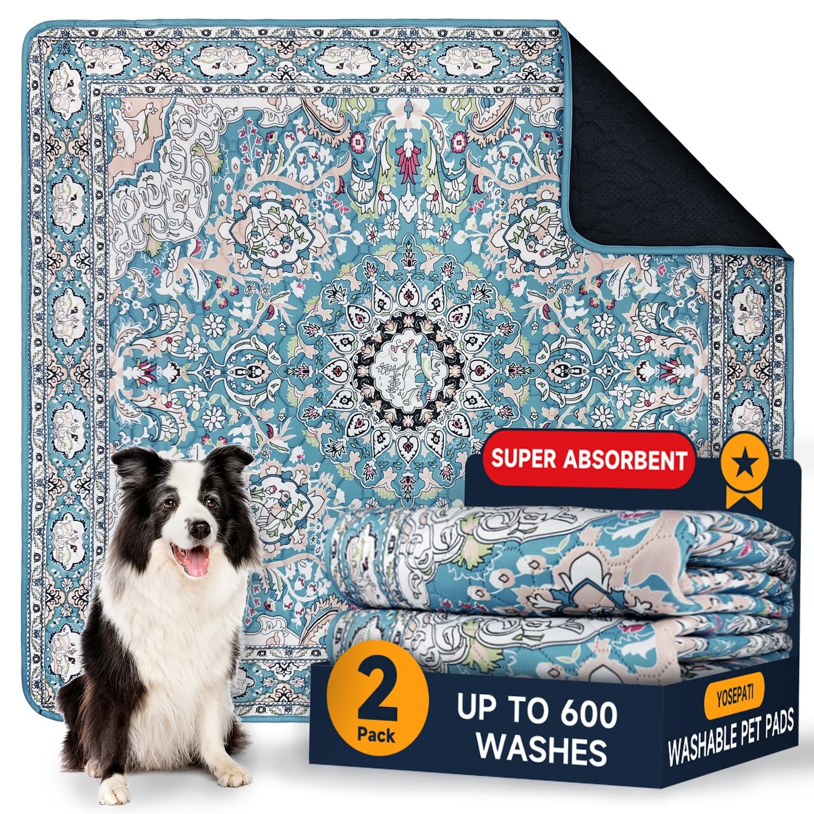 Washable Pee Pads for Dogs 2 Pack, Puppy Pads with Pheromones, 2026 Upgraded …