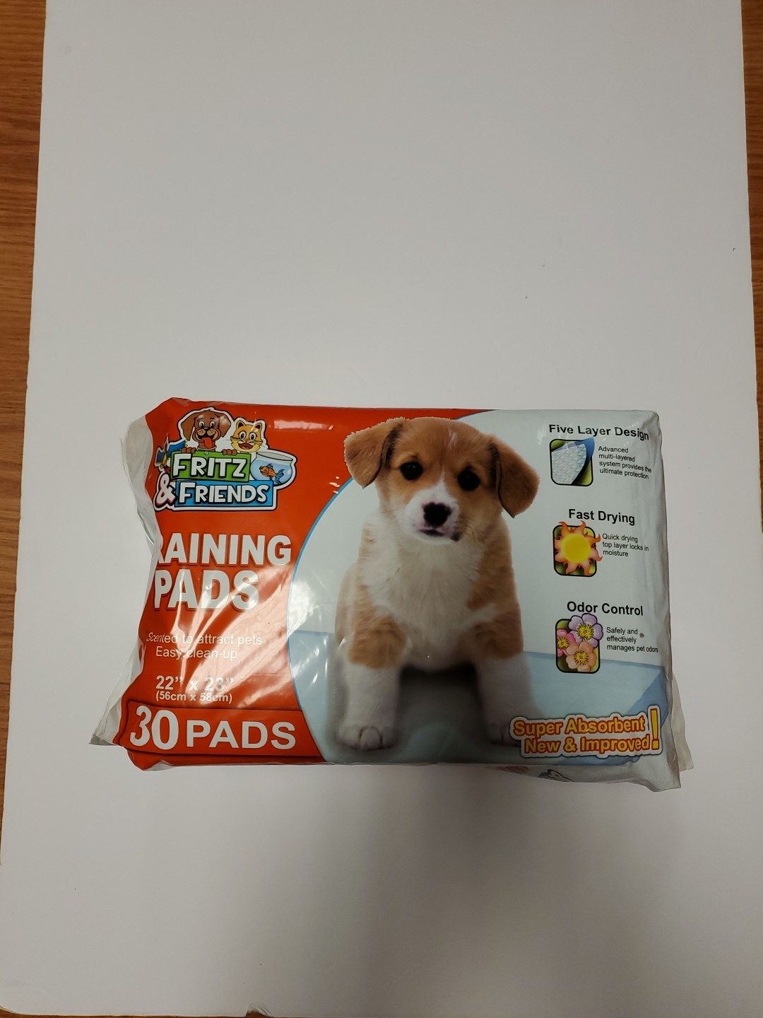 New Fritz And Friends Pet Training Pads (30 count, 22″x23″)
