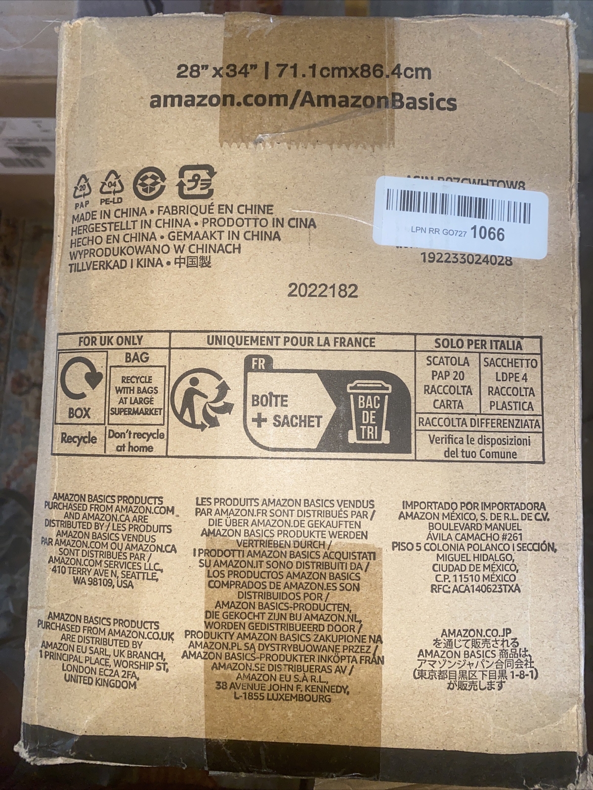 Amazon Basics 28″x34″ Heavy Duty Pet and Puppy pads (50 count). XL. New in Box