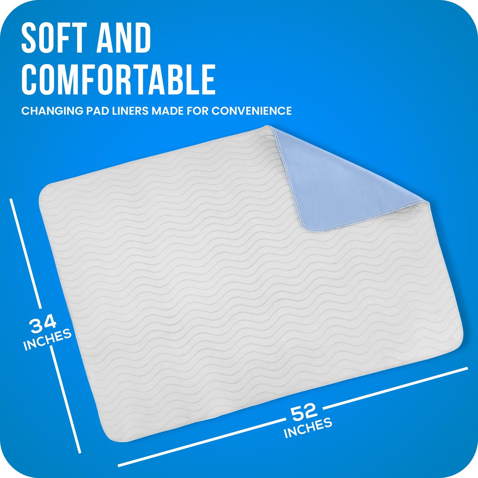 Washable Pee Pads for Dogs 34″ x 52″ (Pack of 4), Waterproof Incontinence Bed…
