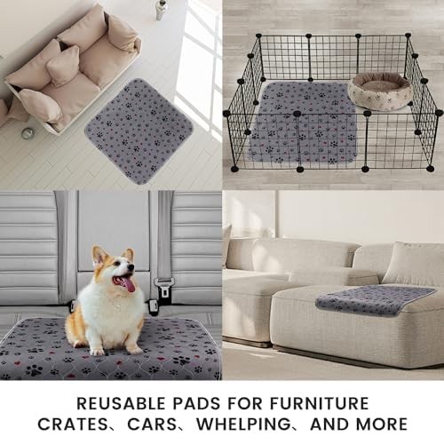 Washable Pee Pads for Dogs,2 Pack Extra Large 48×48 Super Absorbent Reusable …