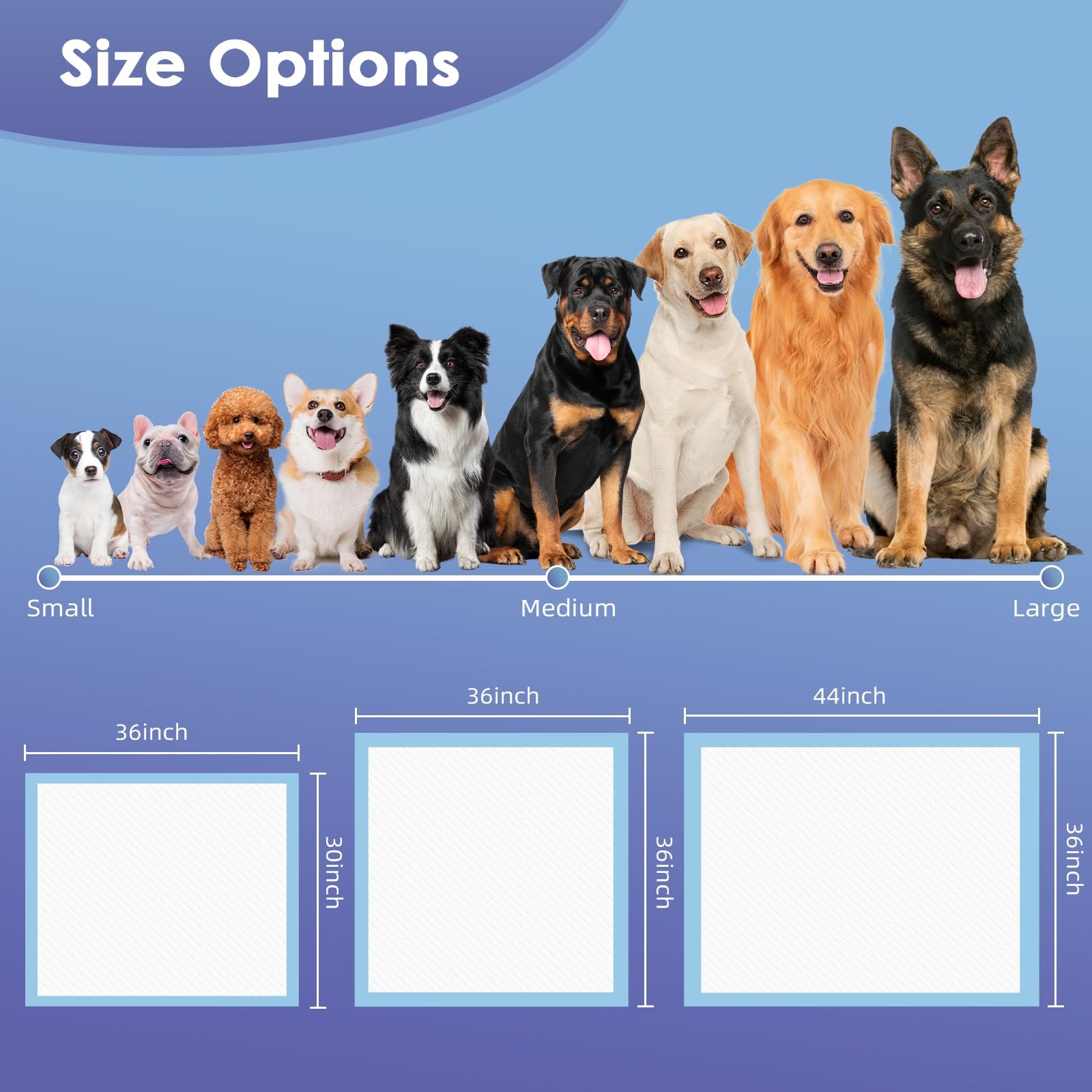 Extra Large Pee Pads for Dogs, 36×36 30 Counts Puppy Pads XL, Puppy Pee Pads Sup