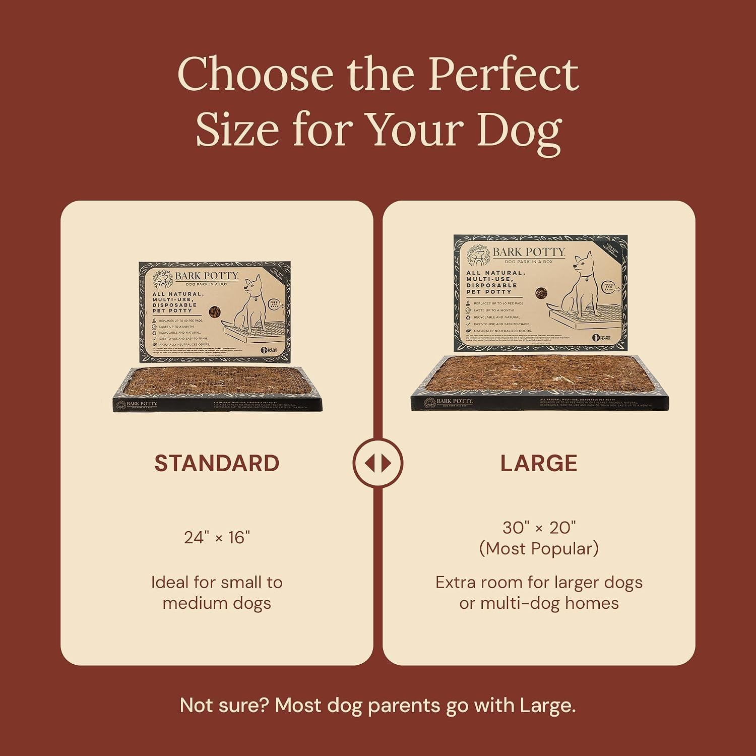 Litter Box for Dogs, Large Size – Long-Lasting Pee Pads for Dogs – Leak Resis…