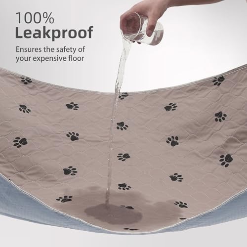 Washable Dog Pee Pads 8 Pack 18×24 Inch Reusable Puppy Potty Training Pad