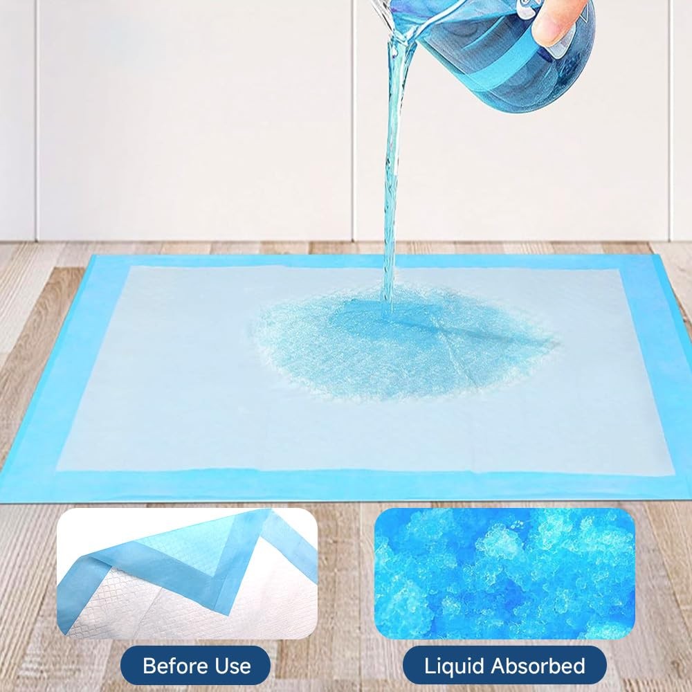 50 Count 28” x 34” XL Disposable Dog Pee Pads, Super Absorbent Leakproof Quic…