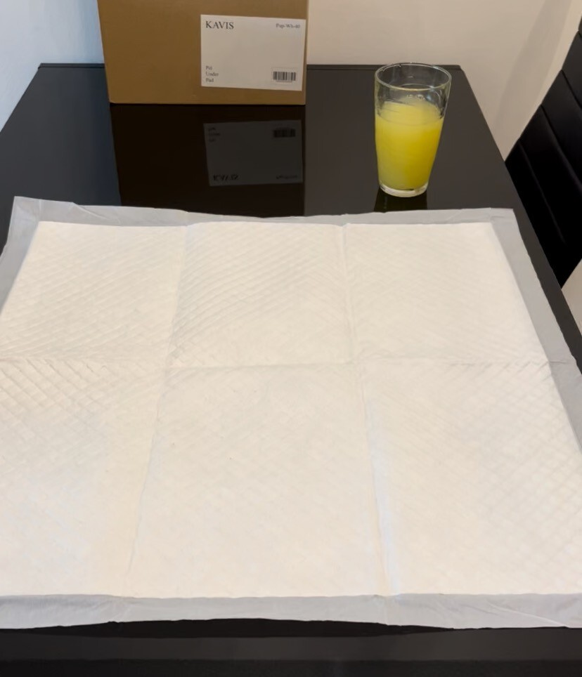 New Puppy pads, White, 5-Layer, 60x60cm, Pet Under Pads, Training Pads, 40ct