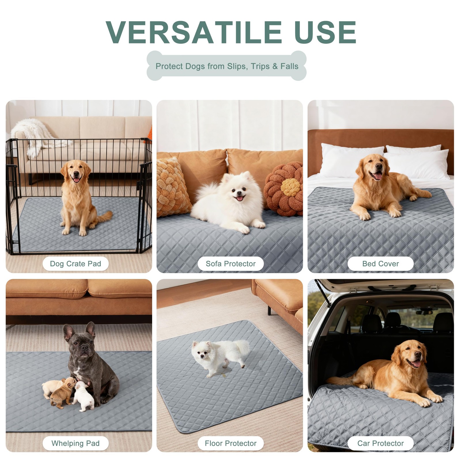2 Pack Reusable Washable Dog Pee Pads XL 36×41 Waterproof FROM USA