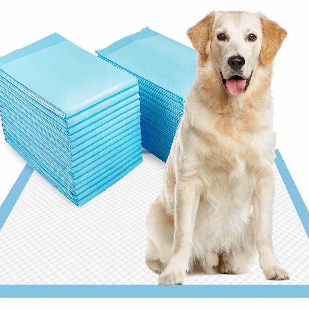 Dog Pee Pads Extra Large, 30 Count Thicken Absorbent for Dogs, 28″x34″ Dispos…