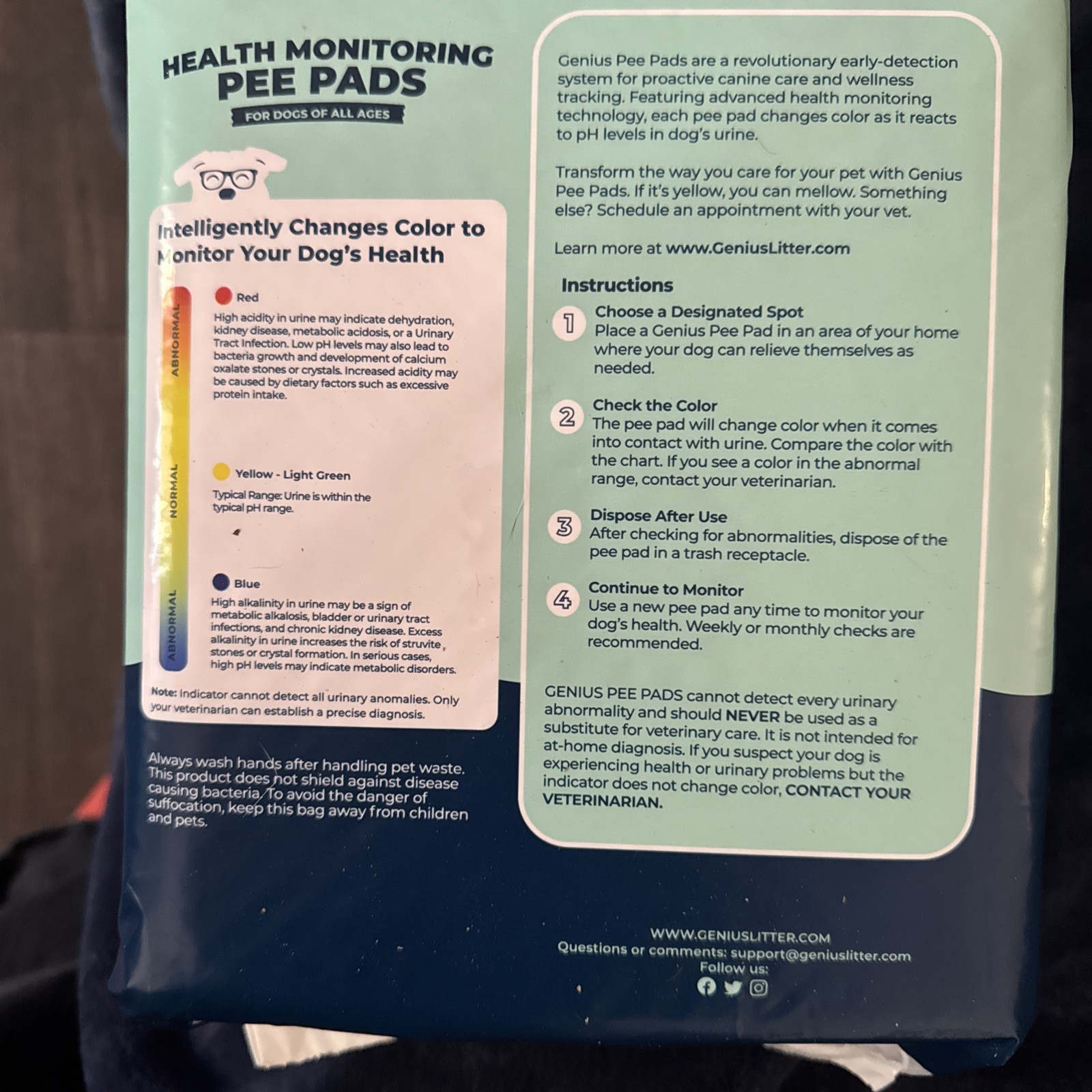 5 Pack Dog Pads (Health Monitoring Pee Pads)