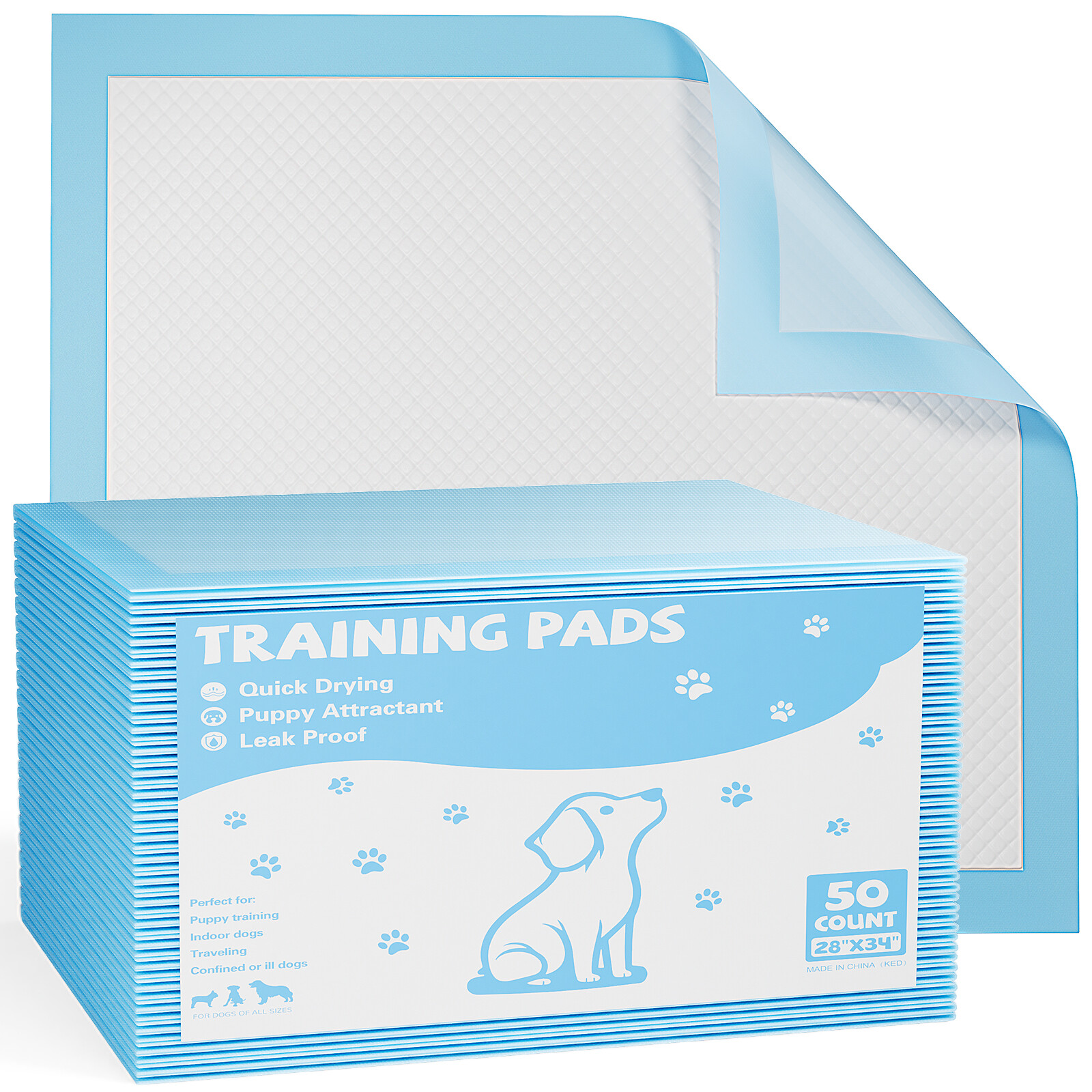 Quick-Drying Disposable Dog Training Pads with Leak-Proof Absorbent Technology