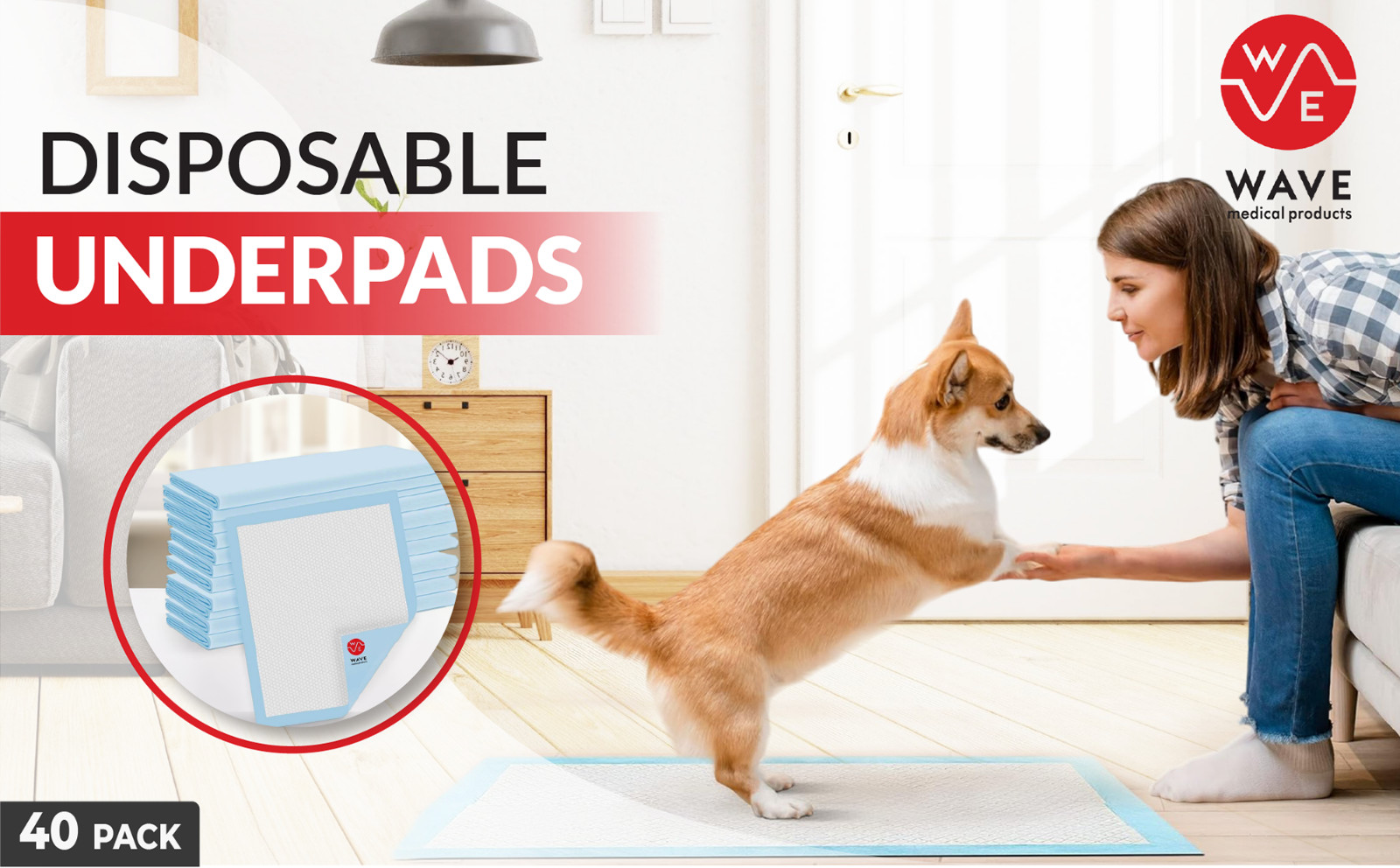 300 Disposable Pads Chux Absorbant Puppy Dog Pee Training Underpad 23″x36″