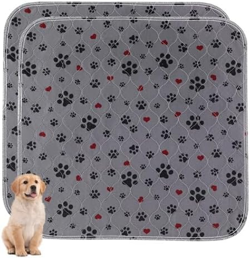 Washable Pee Pads for Dogs,2 Pack Extra Large 72″X72″ Super Absorbent Reusable P