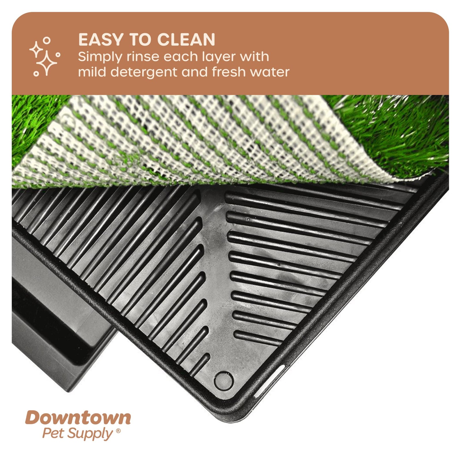 Dog Grass Pad with Tray, 20 x 30 w/Drawer – Outdoor and Indoor Potty System f…