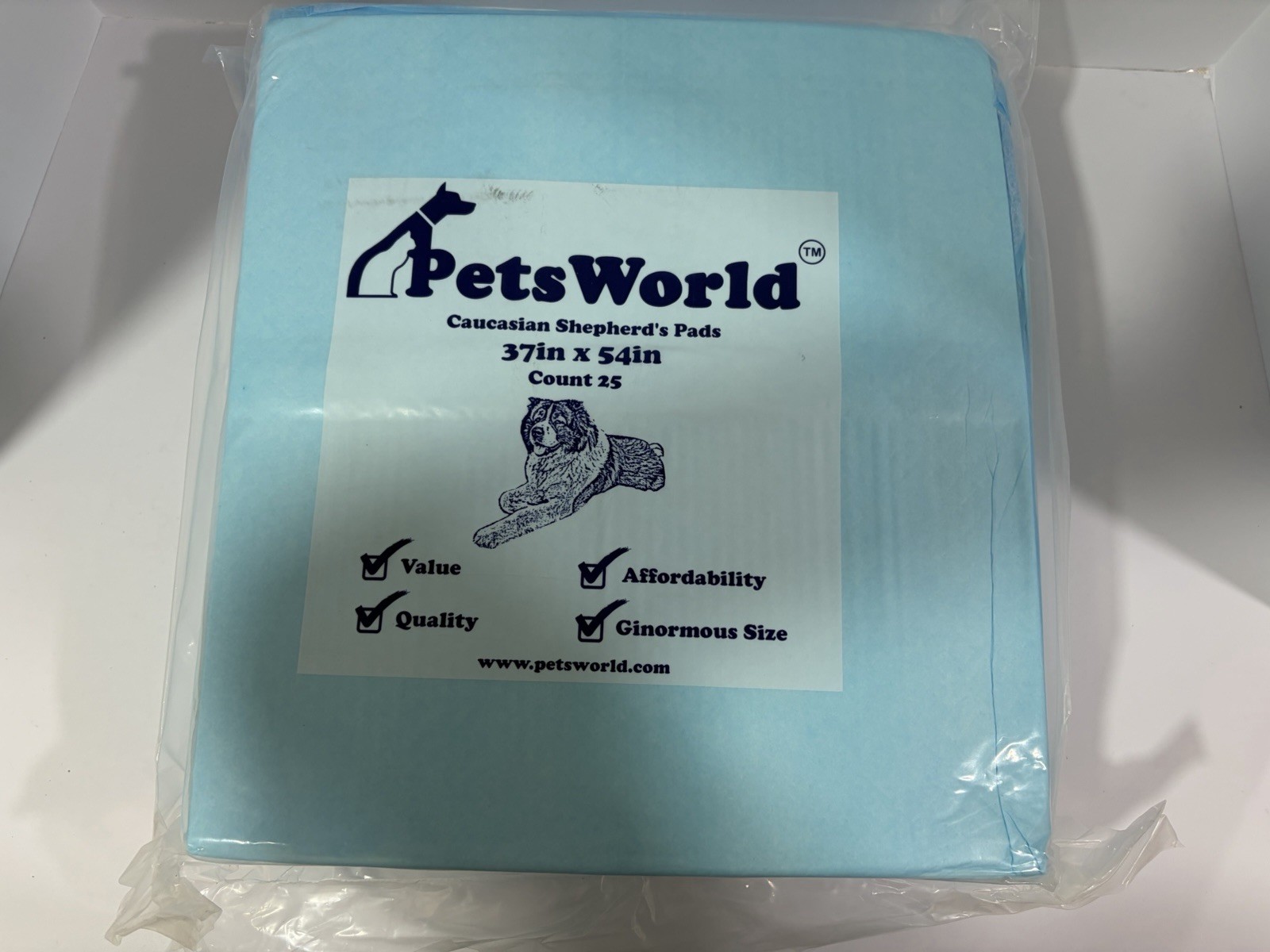 PETSWORLD Enormous Dog Training & Potty Pads, 37×54 inch – Tear Resistant wit…