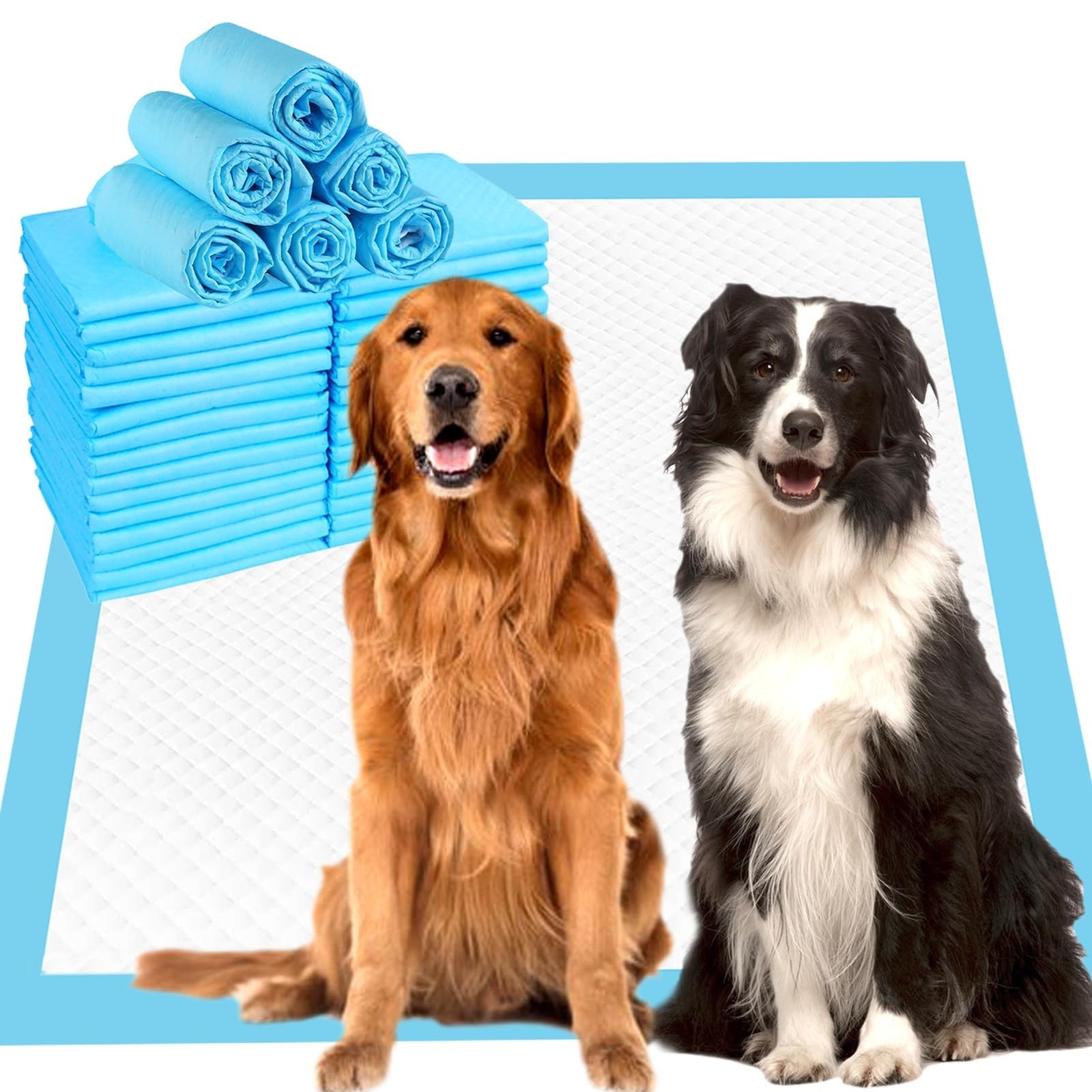100 Count Dog Pee Pads Extra Large,36″x36″Pee Pads for Dogs Absorbent & Leak-…