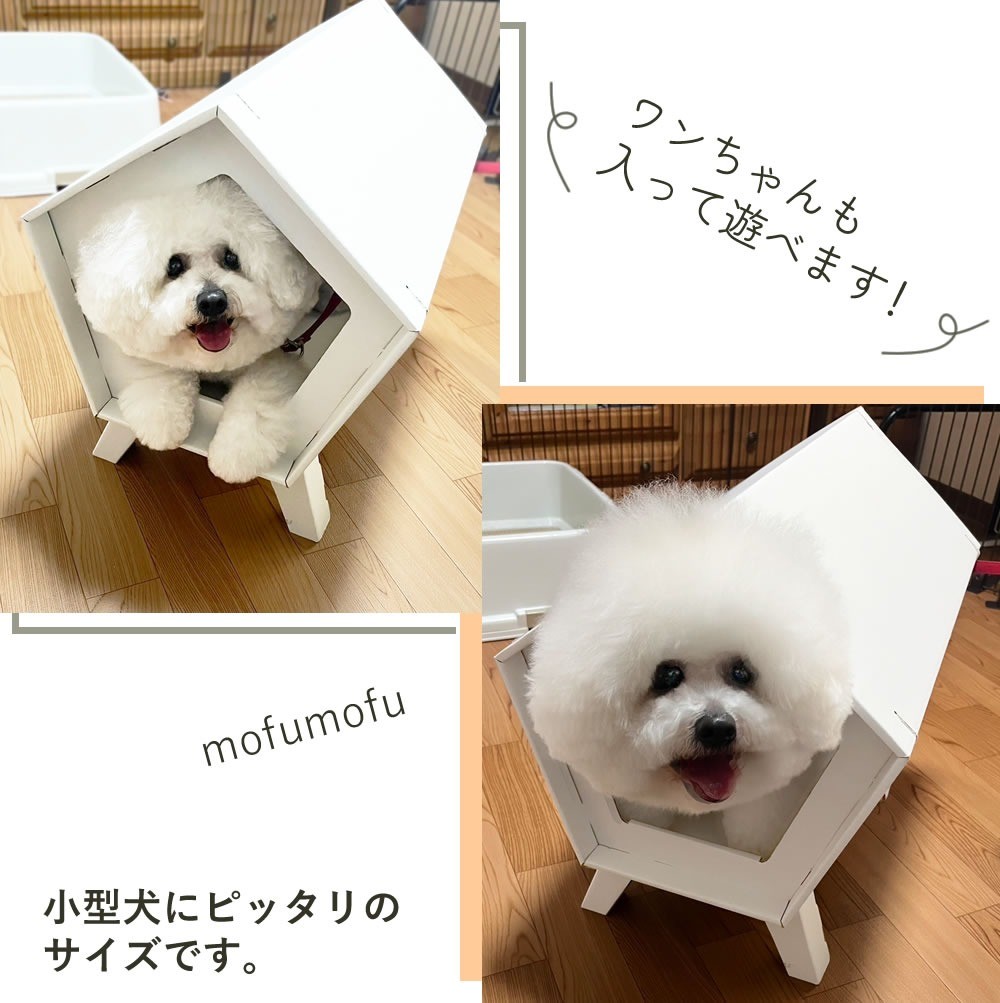 Value Pack: 2 Mirudan Sets MIRUne HOUSE White Cat Scratcher House