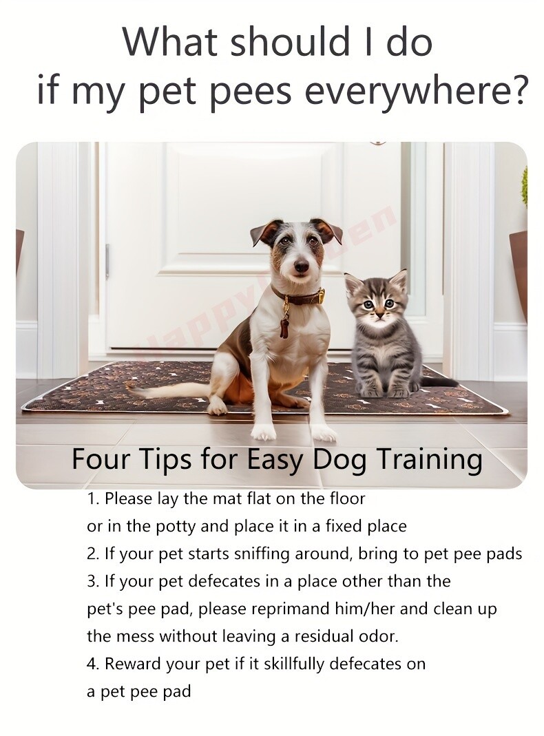 Reusable Washable Dog Pee Pads Absorbent Non-Slip Durable for Home And Travel
