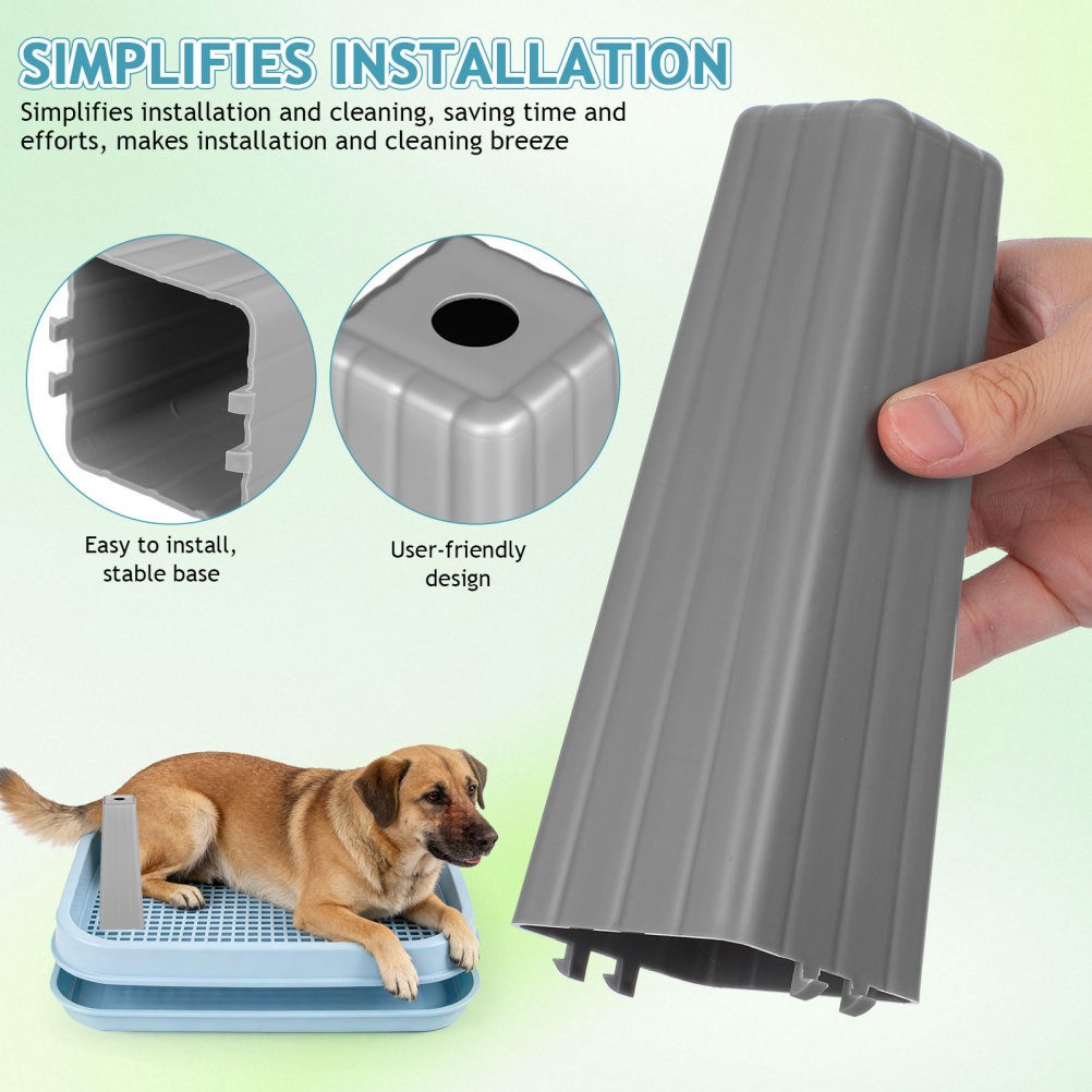 Dog Tray Indoor Potty for Dogs Pet Pee Toilet Column Urine Guide