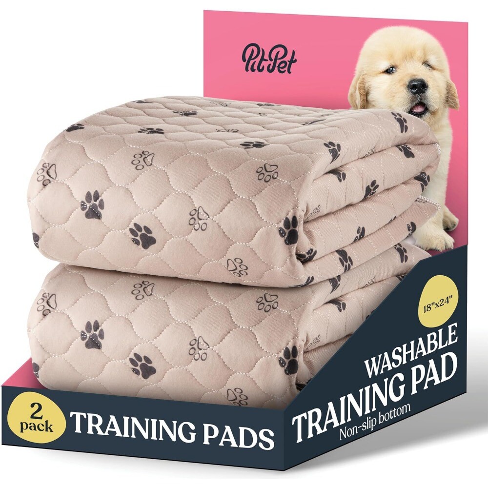 Washable Pee Pads for Dogs – Super Absorbent Reusable Puppy Pads 2Pack