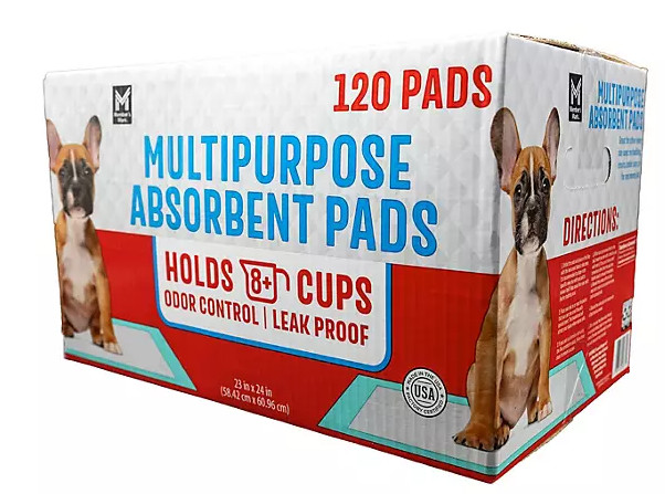 Member’s Mark Multipurpose Ultra Absorbent Training Pads, 23″ x 24″, 120 ct.