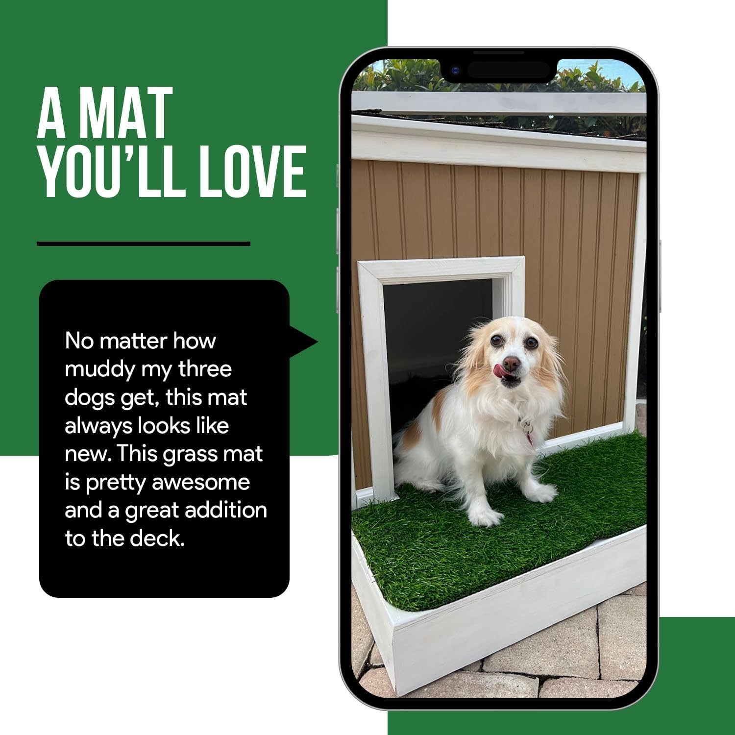 Weather-Resistant 29.5″x17″ Fake Grass for Dogs – Quick Drying & Easy Care