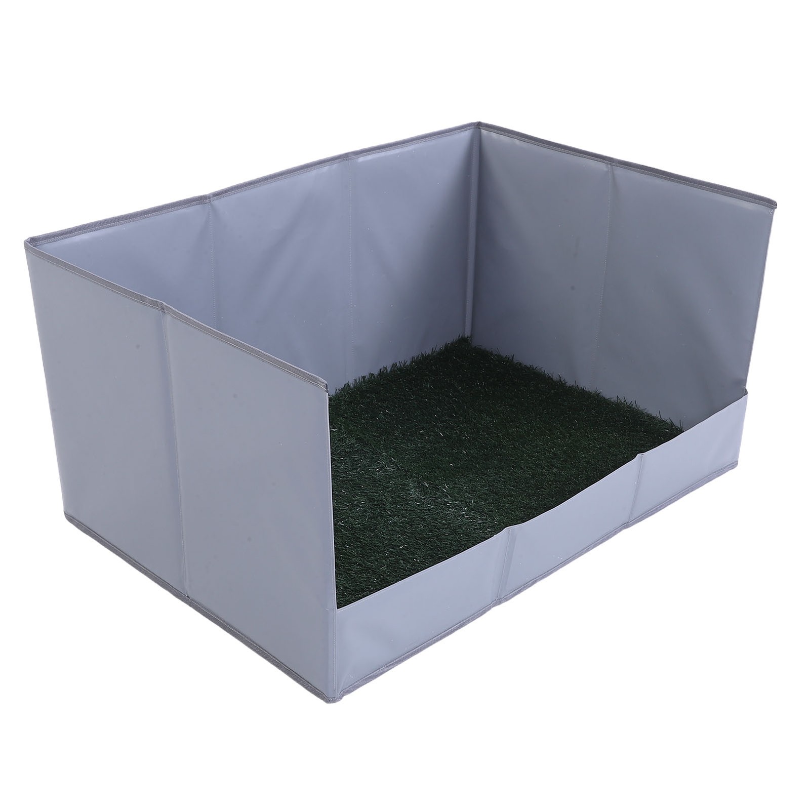 Dog Grass Pad With Tray Easy Cleaning Artificial Grass Foldable Dog Litter ZCFA