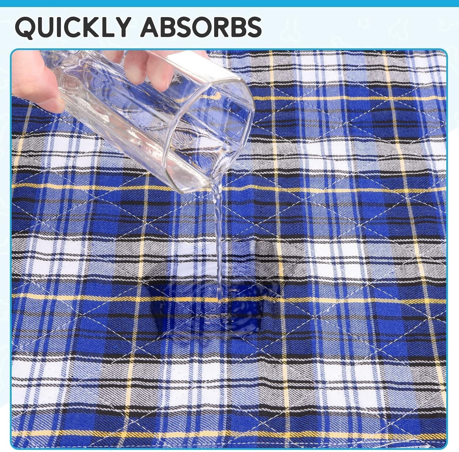 Almohadillas Para Orinar Para Perros Super Absorbentes Lavables Grandes 18 X 24.