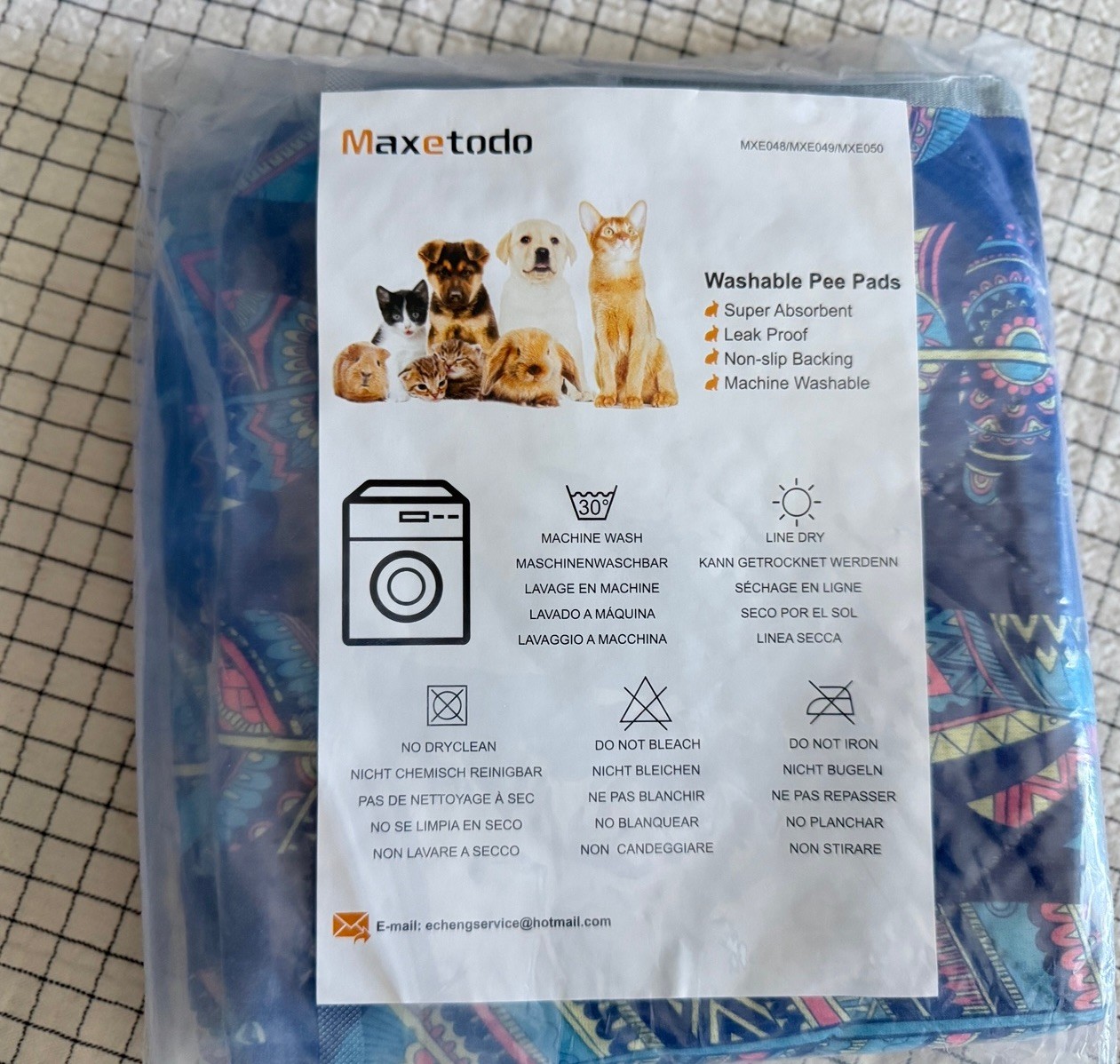 maxetodo quick absorbing anti-slip odor-resistant small washable sters&squirrels