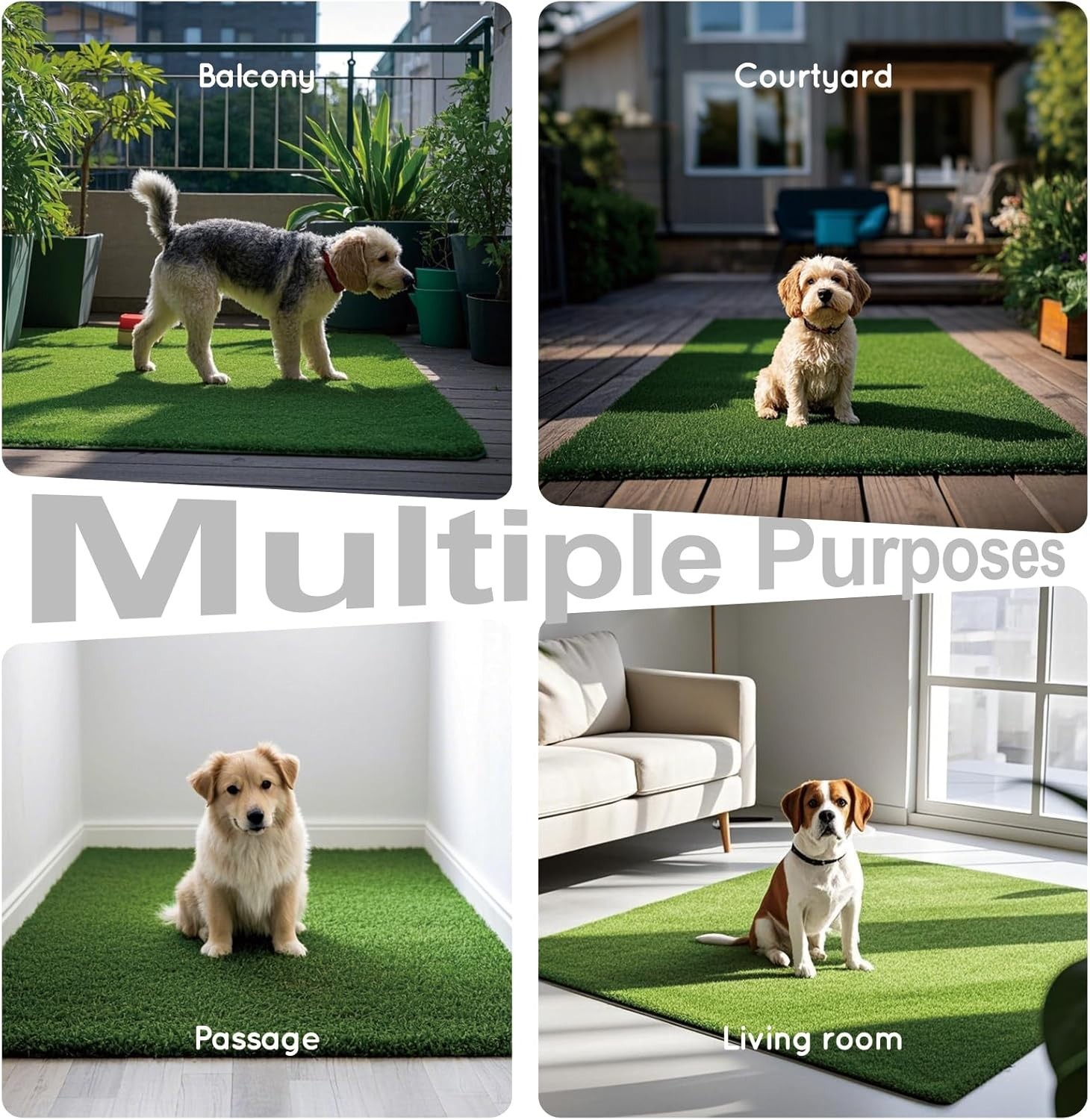 Artificial Grass Patch for Dogs Potty Training 30×20 Inches Easy Clean