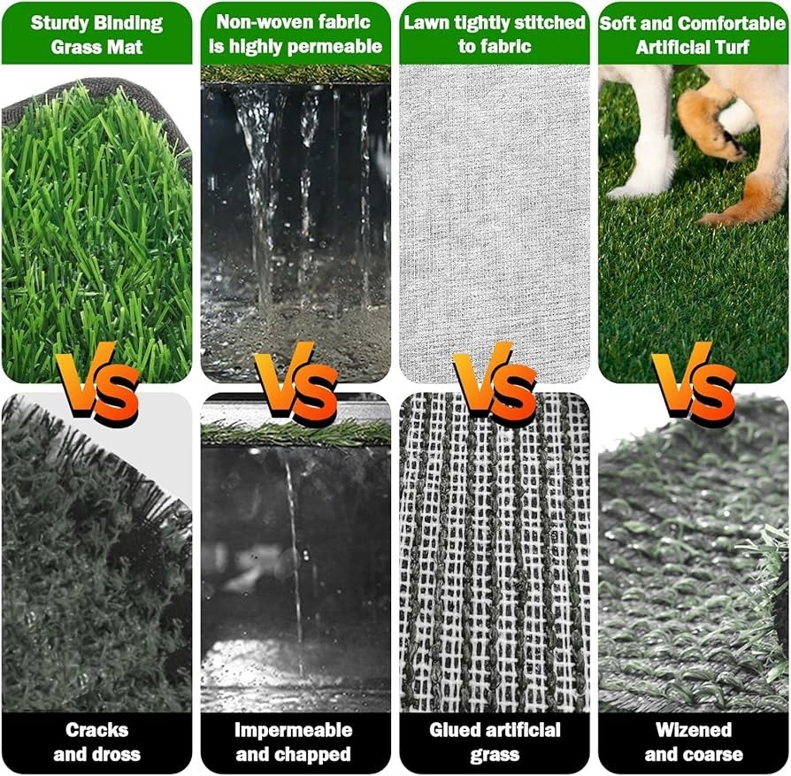 Dog Grass Pad with Washable Pee Pads 20″x25″ Reusable Potty Training Mat Indoor