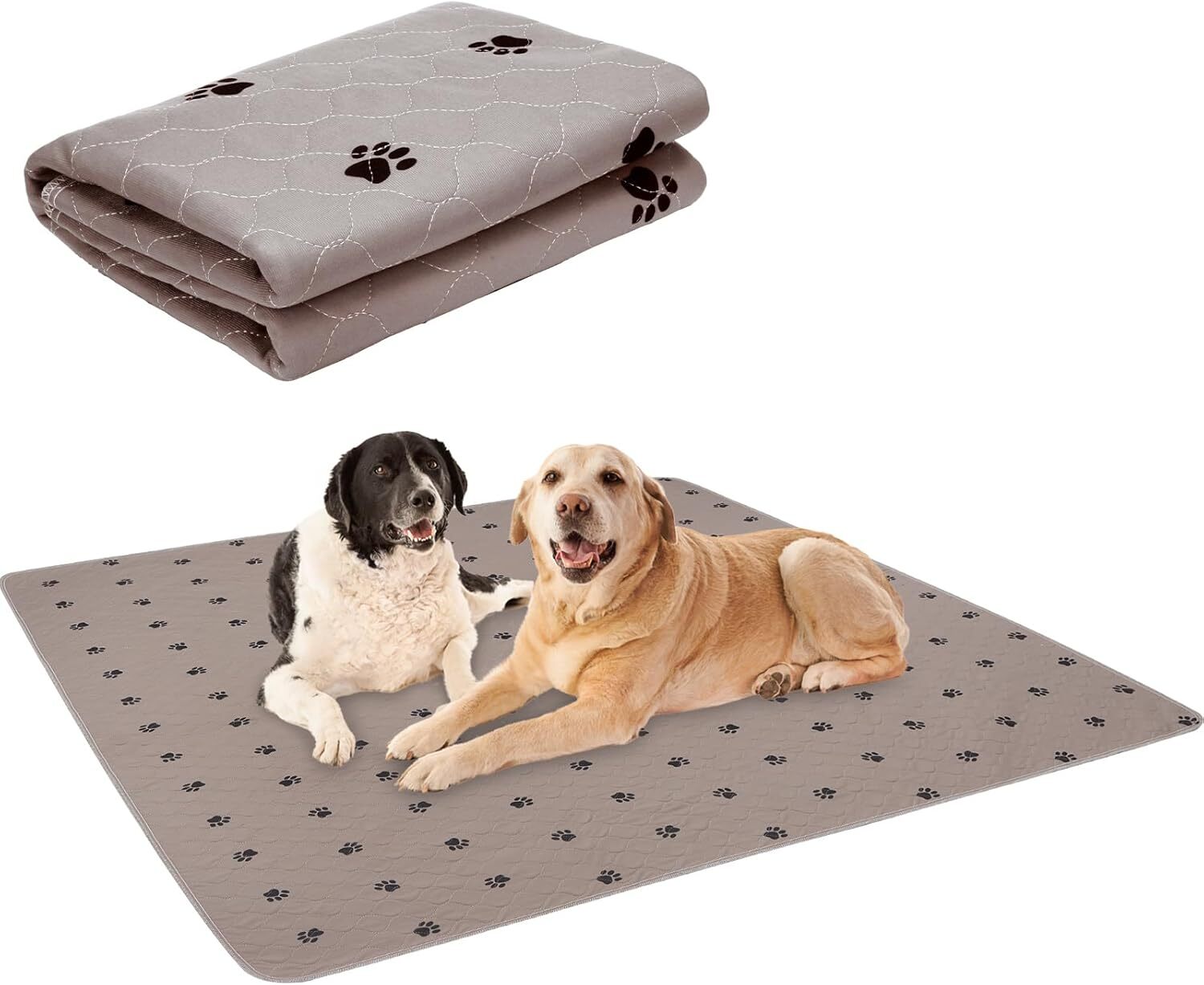 Washable Dogs Pee Pads-4pcs Waterproof Reusable Puppy Potty Training Pads-24×36”