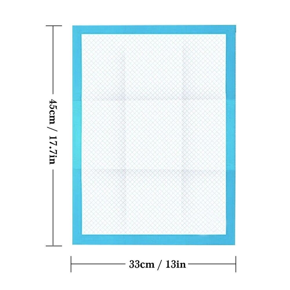 100pcs 17in Pet Diaper Pads Dog Training Pee Pads Disposable Mat Puppy Underpad