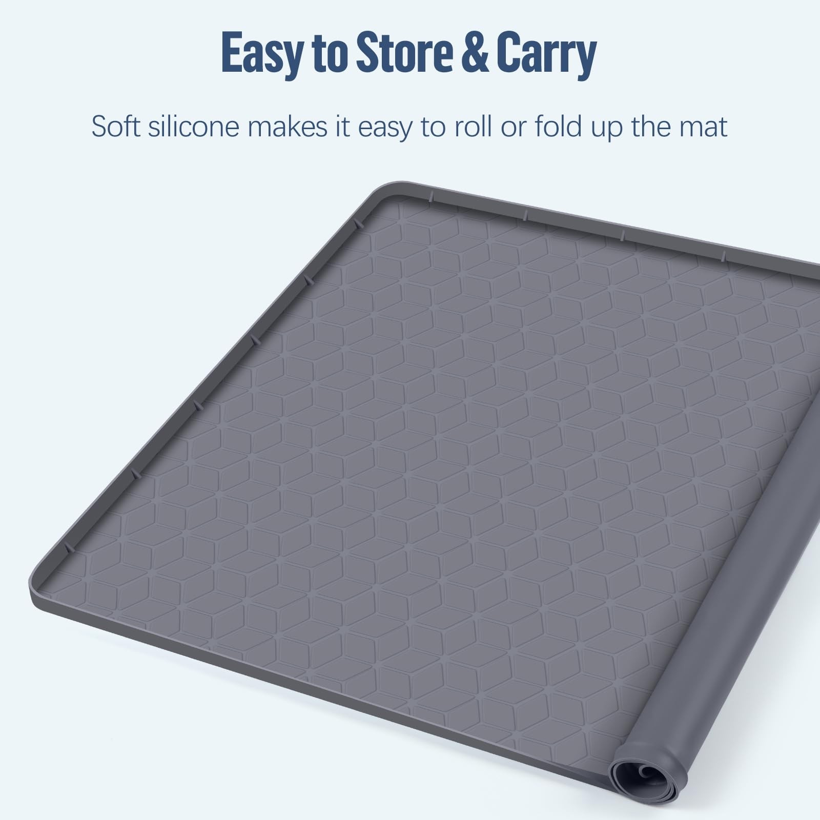 Pee Pad Holder for Dogs 34”x22” Silicone Puppy Pee Pad Tray, Dark Gray | Ex…