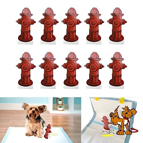 Puppy Potty Training Pads – 20 Hydrant Shaped Pee Post Guides for Small Dogs